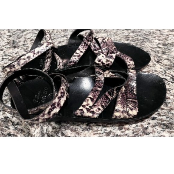 CALLEEN CORDERO Shoes - BNWOT CALLEEN CORDERO PYTHON ANKLE WRAP STRAP SANDALS 9